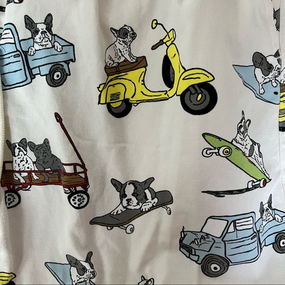 SOLD FRENCH BULLDOG sz S Bermuda Shorts Superior EL Japan Drawstring Elastic - Picture 5 of 5